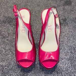 Pink Slingback pumps
